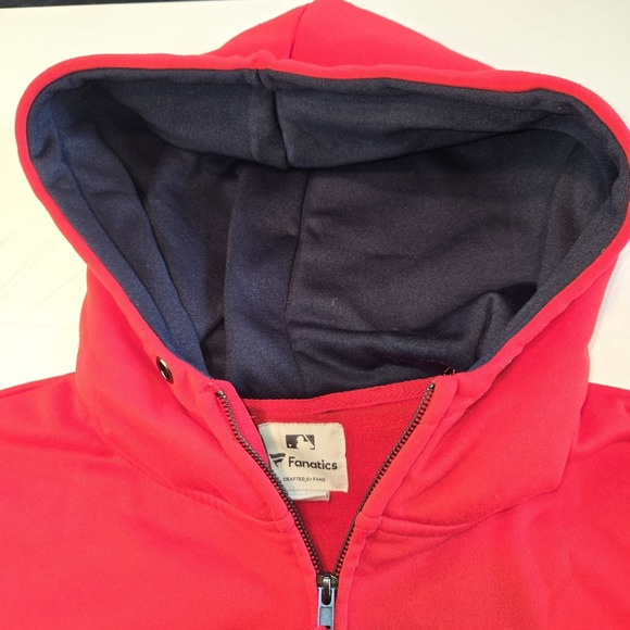Fanatics St. Louis Cardinal Red Full Zip Hoodie Sweatshirt Mens Size‎ XL - Picture 6 of 10